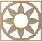 Ekena Millwork Blume Wood Fretwork Pierced Ceiling Medallion, Hickory, 18"OD x 6 1/4"ID x 3/8"T CMWP18X18X0375BLHI - alternate 3